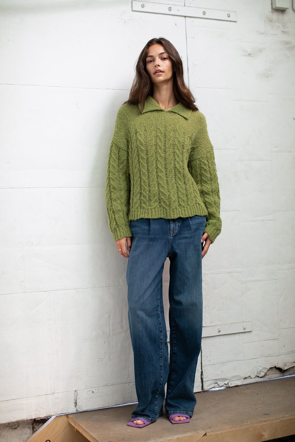 AVA COLLARED SWEATER - Velvet Staging 2.0-26916069343428