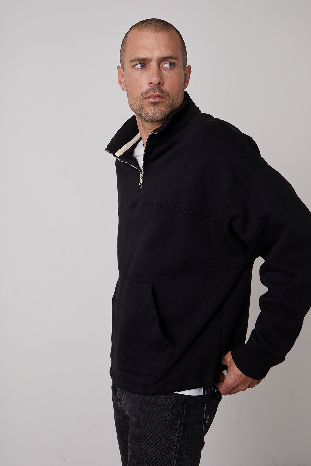 BALDWIN QUARTER-ZIP SWEATSHIRT - Velvet Staging 2.0-27939910353092