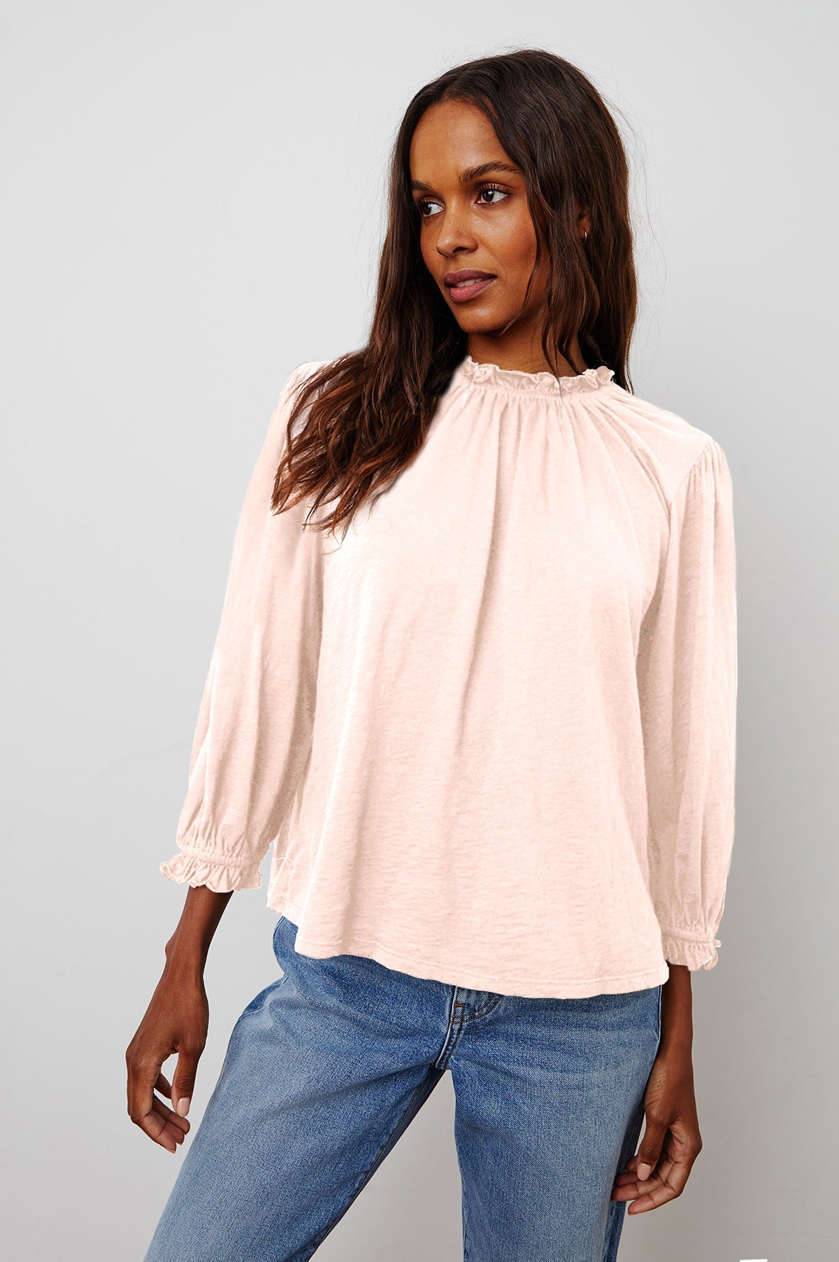 BARBARA 3/4 SLEEVE TOP - Velvet Staging 2.0