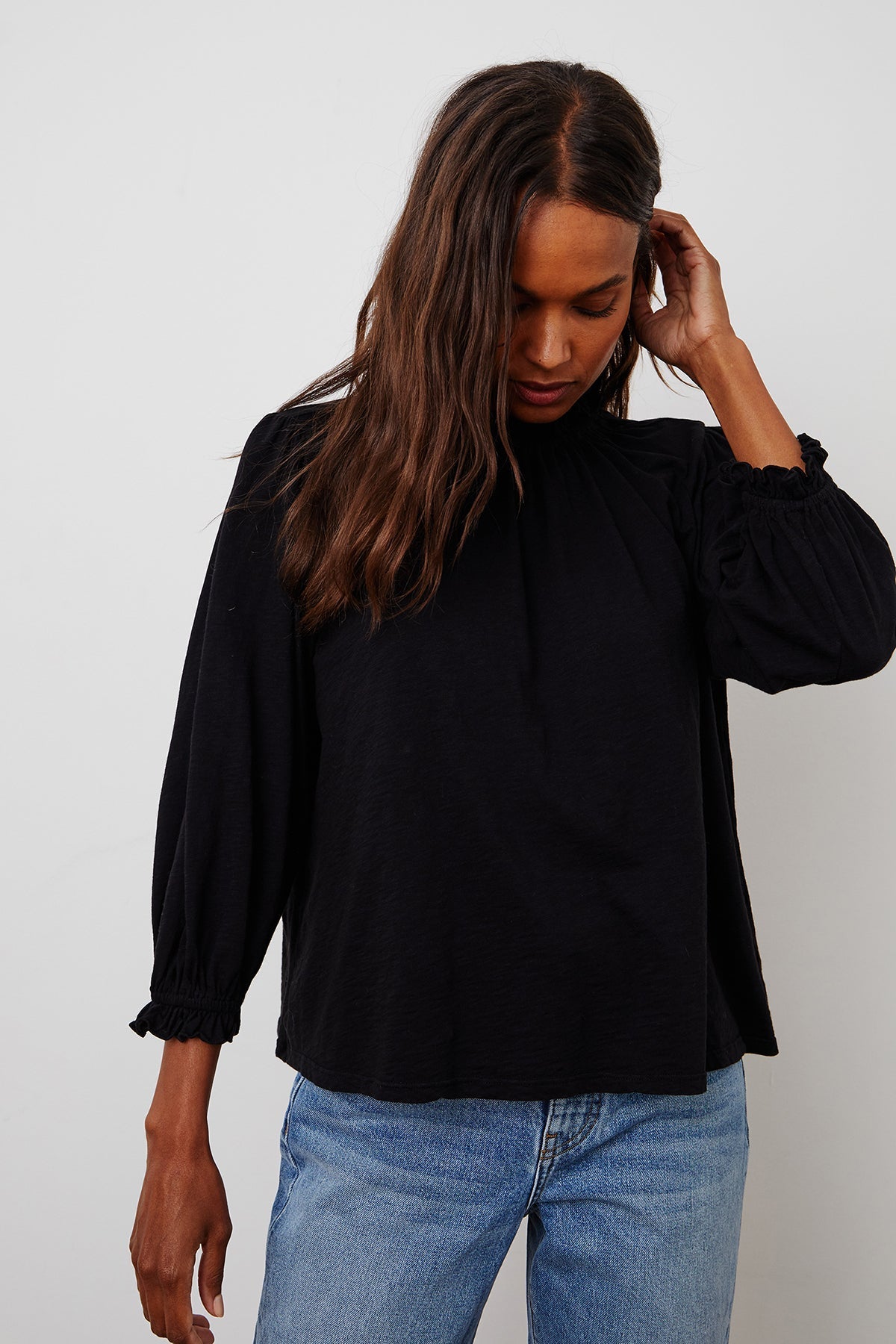 BARBARA 3/4 SLEEVE TOP - Velvet Staging 2.0-26916075897028