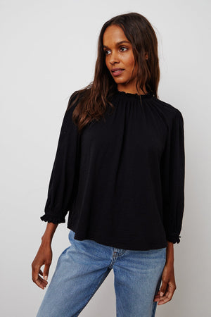 BARBARA 3/4 SLEEVE TOP - Velvet Staging 2.0