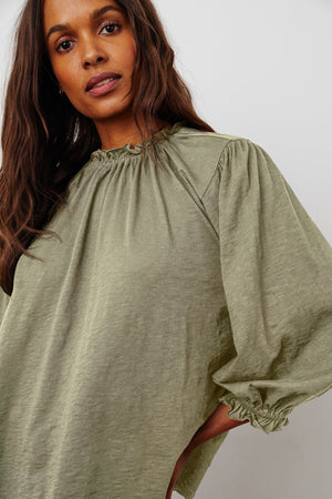 BARBARA 3/4 SLEEVE TOP - Velvet Staging 2.0