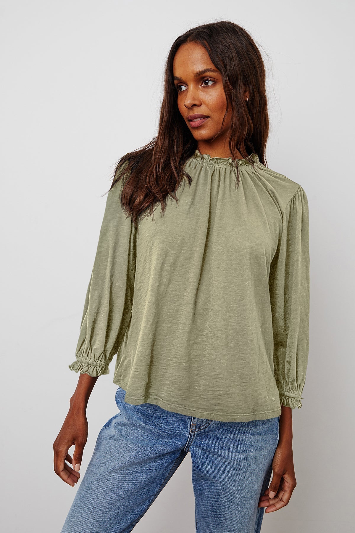 BARBARA 3/4 SLEEVE TOP - Velvet Staging 2.0