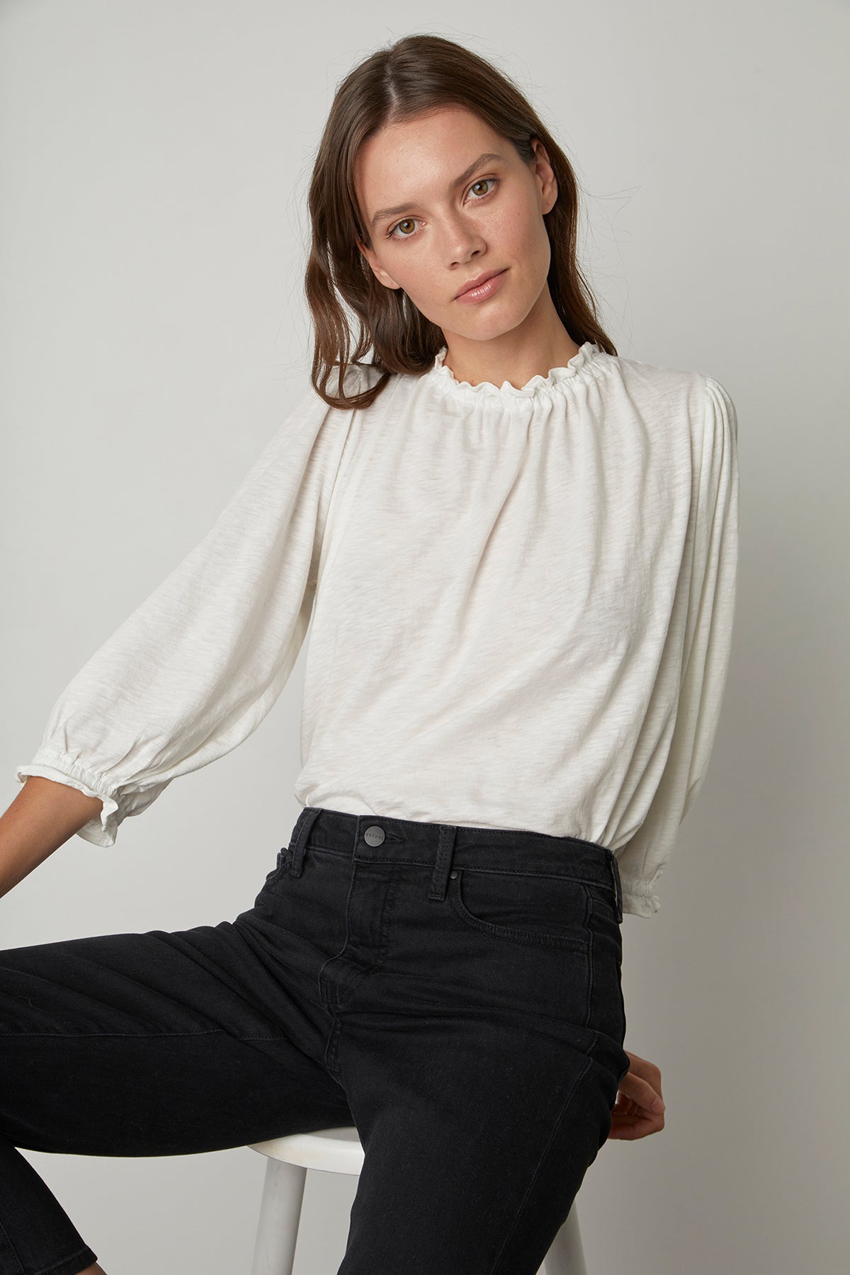 BARBARA 3/4 SLEEVE TOP - Velvet Staging 2.0