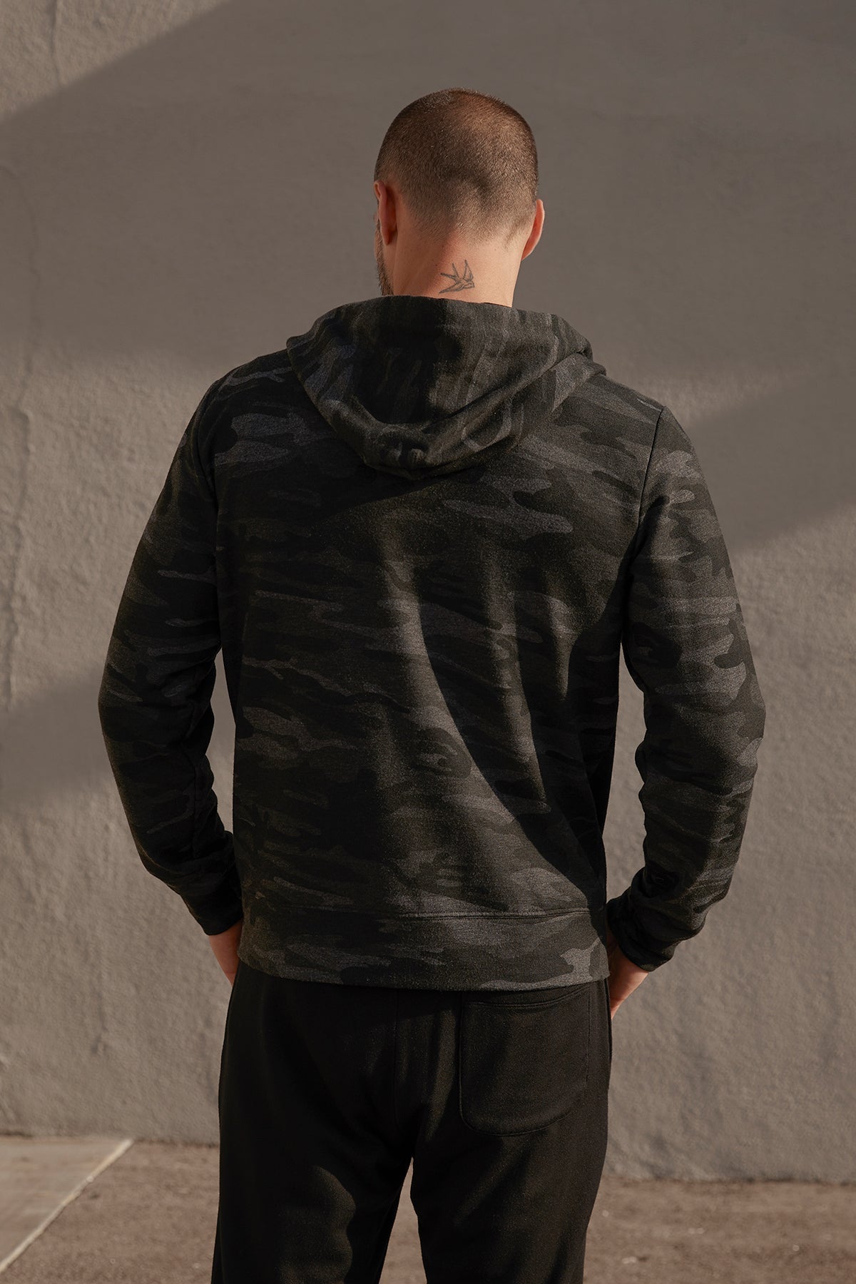 BARNEY CAMO PRINT ZIP UP HOODIE - Velvet Staging 2.0-26916069671108