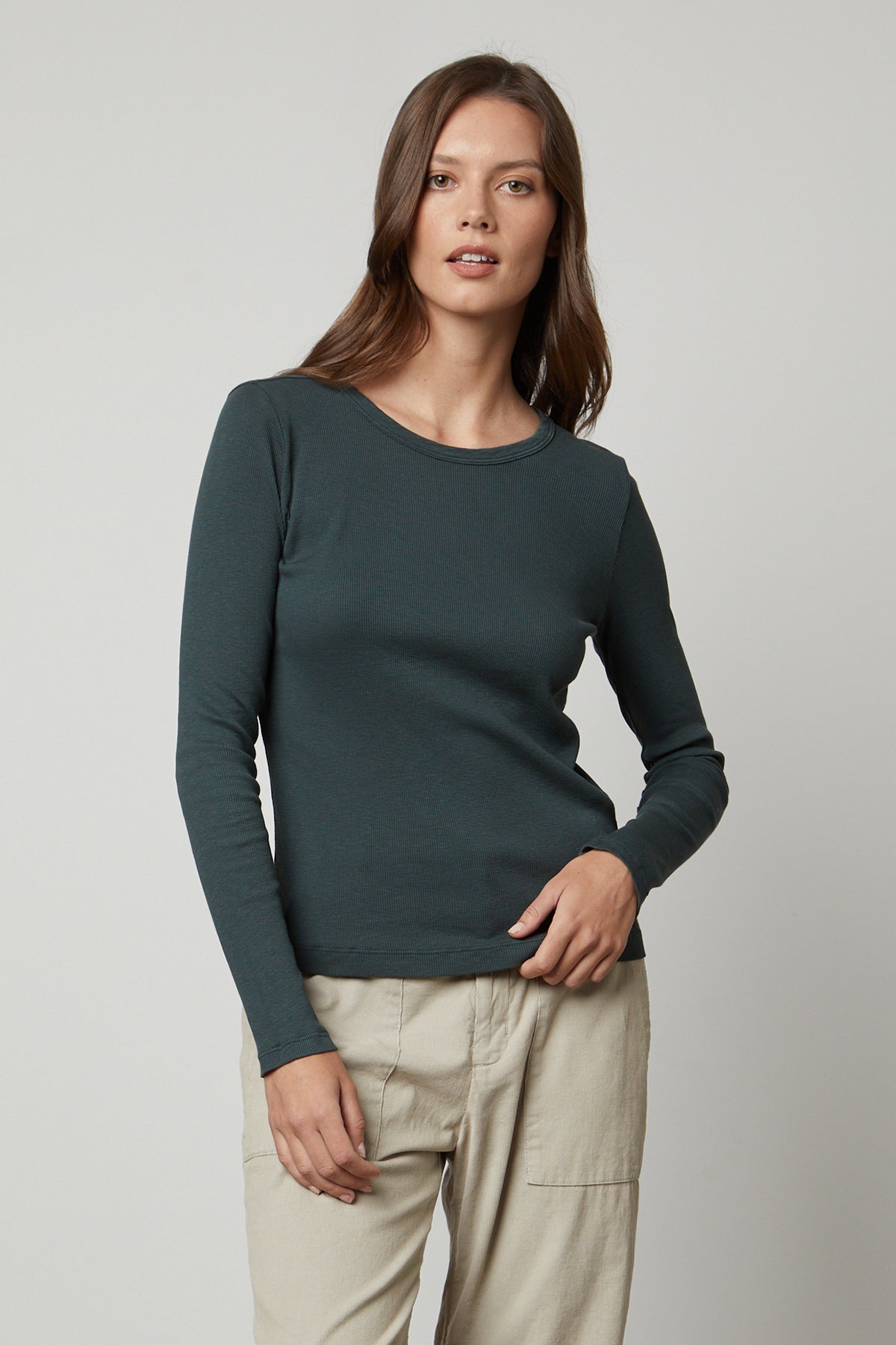 BAYLER RIBBED SCOOP NECK TEE - Velvet Staging 2.0-27198269718724
