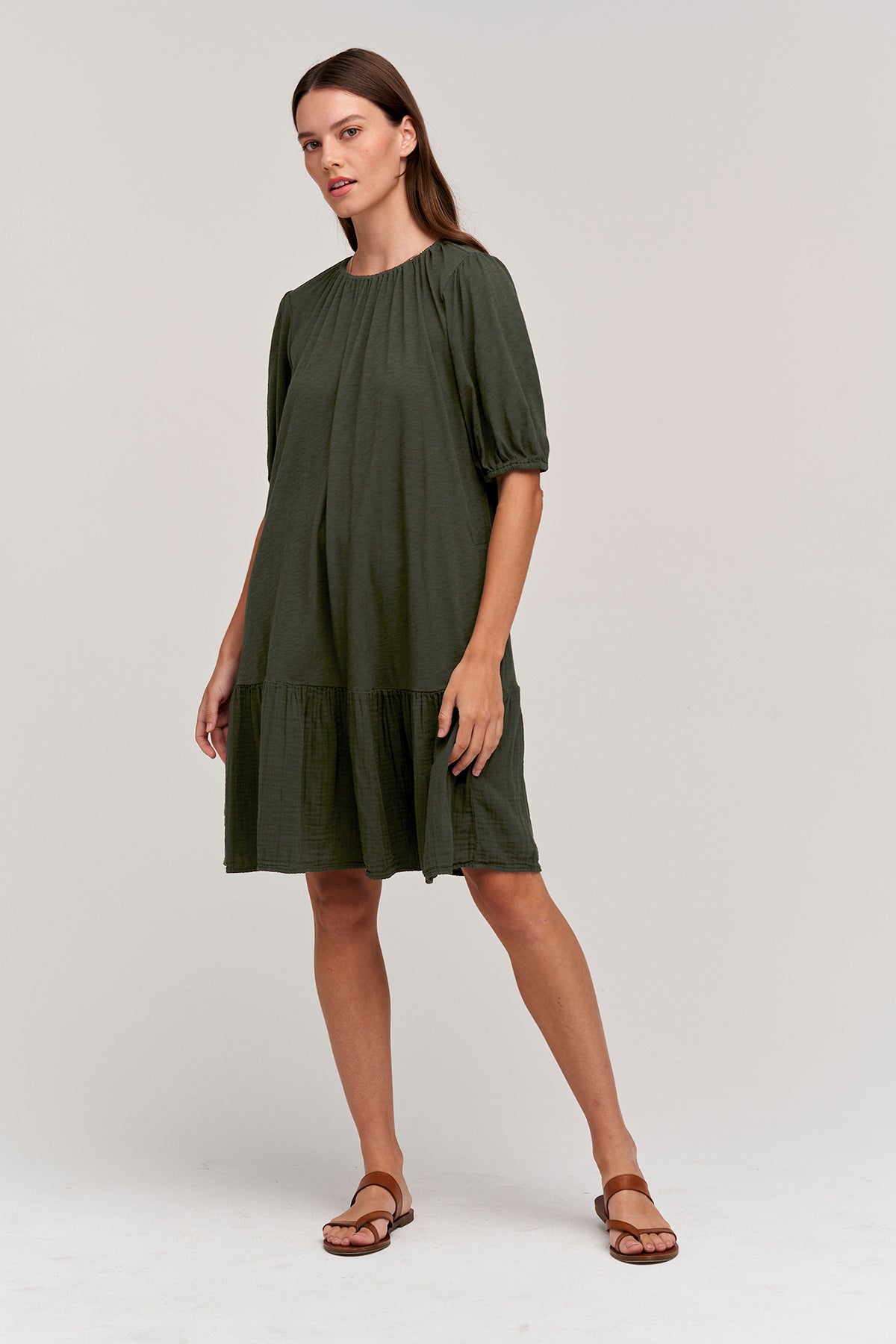 BECCA PUFF SLEEVE DRESS - Velvet Staging 2.0