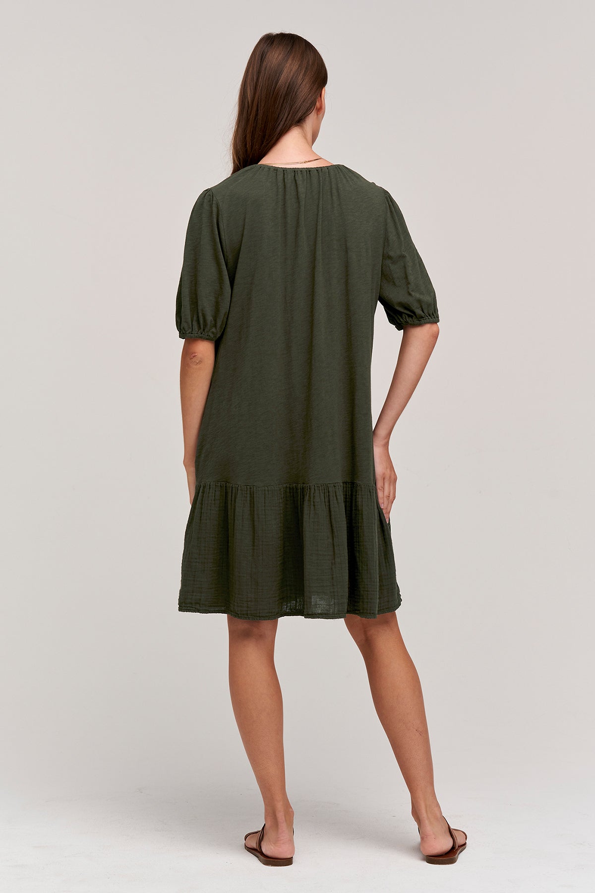BECCA PUFF SLEEVE DRESS - Velvet Staging 2.0-26916075405508