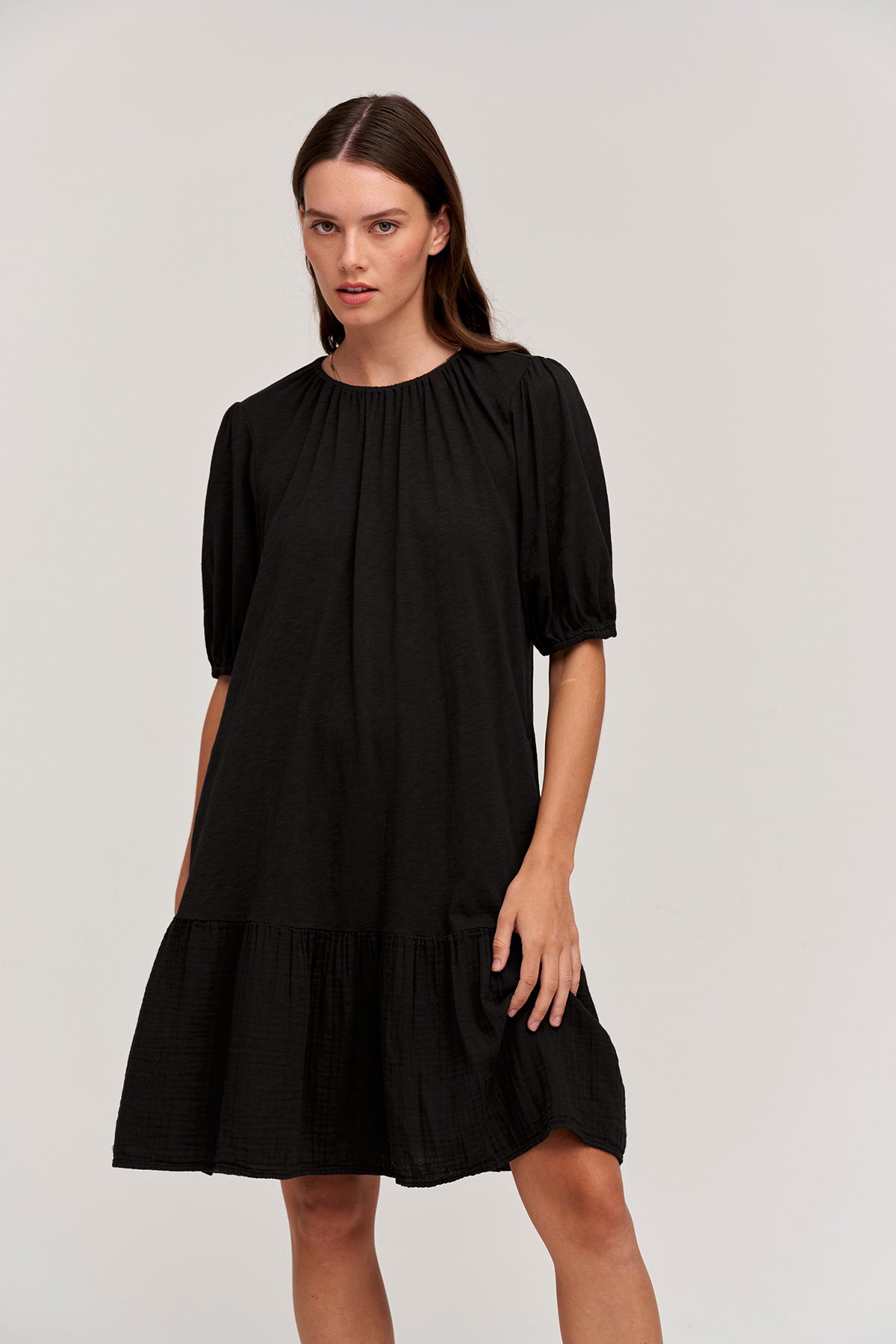 BECCA PUFF SLEEVE DRESS - Velvet Staging 2.0-26916075569348