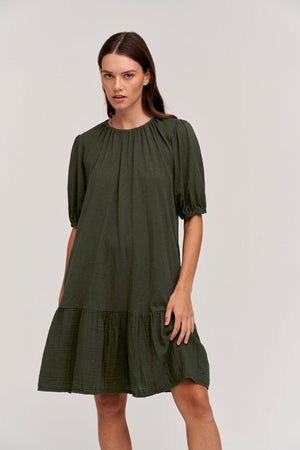 BECCA PUFF SLEEVE DRESS - Velvet Staging 2.0