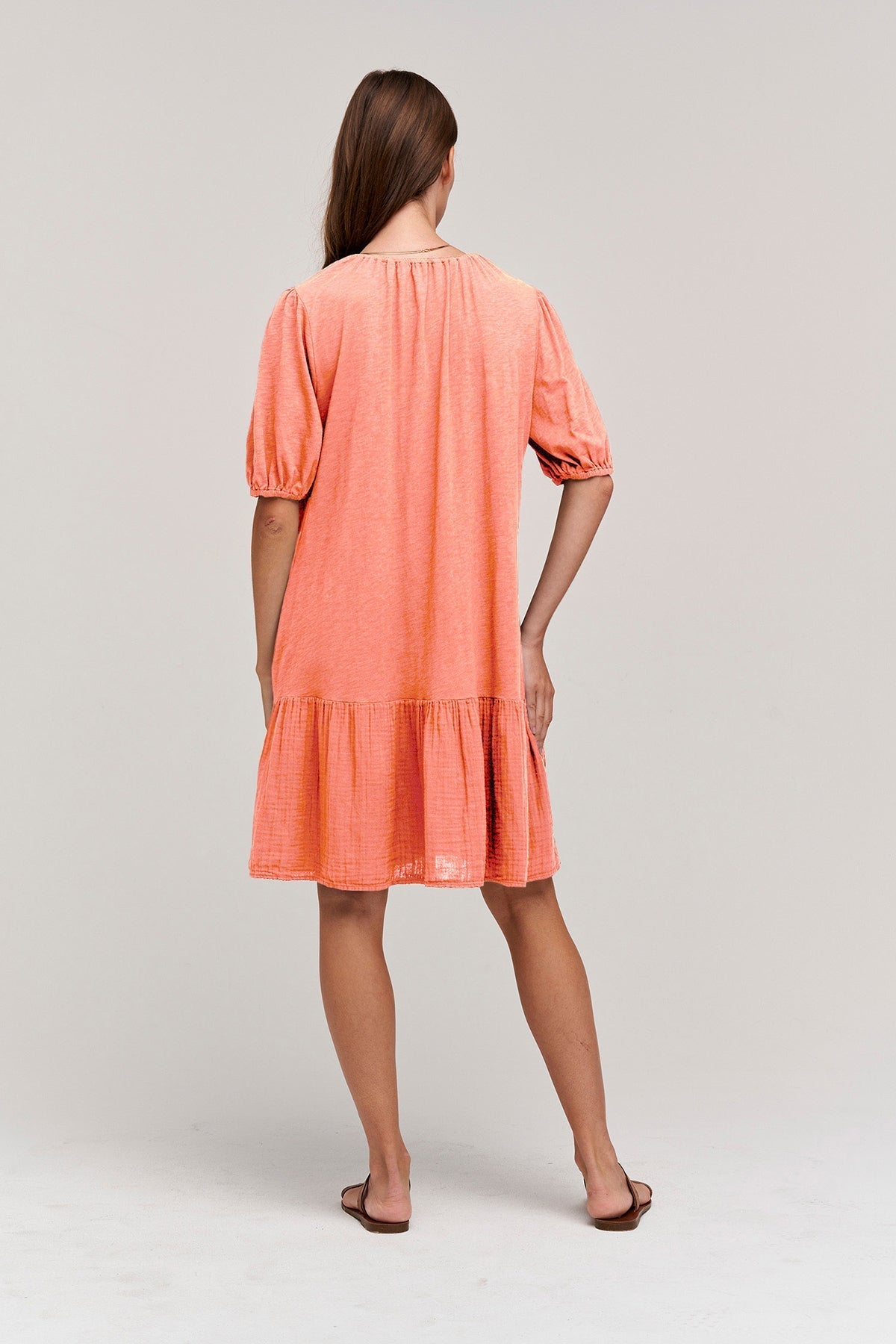 BECCA PUFF SLEEVE DRESS - Velvet Staging 2.0-26916075471044