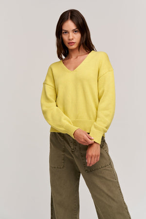 BELINDA V-NECK SWEATER - Velvet Staging 2.0