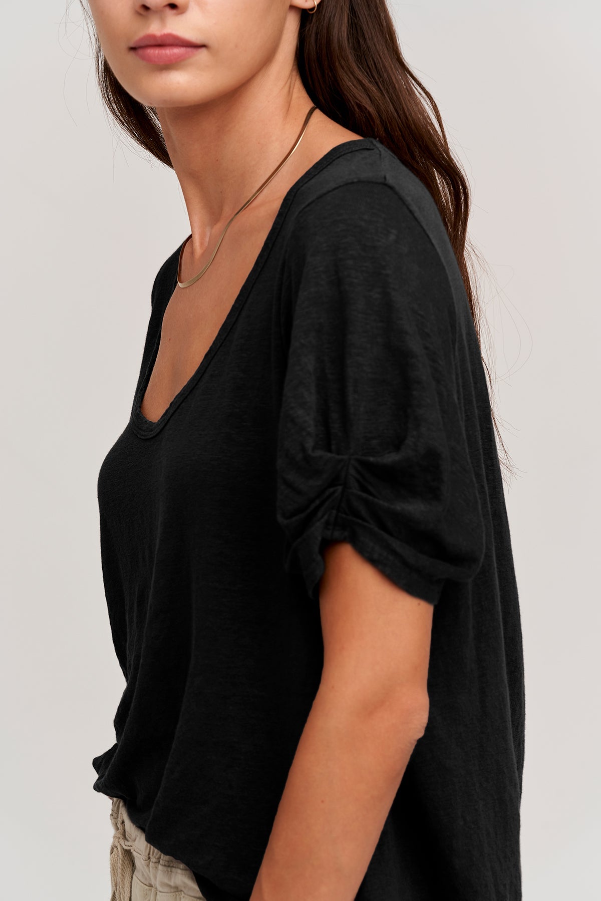BELLA LINEN BLEND TEE - Velvet Staging 2.0