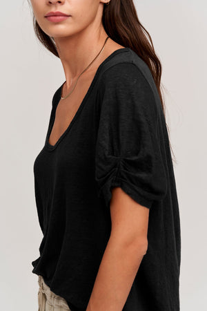 BELLA LINEN BLEND TEE - Velvet Staging 2.0