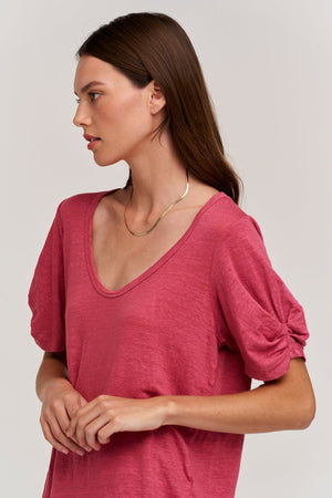 BELLA LINEN BLEND TEE - Velvet Staging 2.0