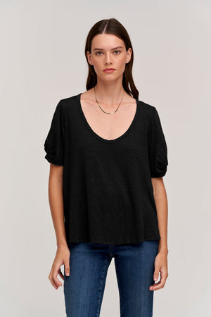 BELLA LINEN BLEND TEE - Velvet Staging 2.0