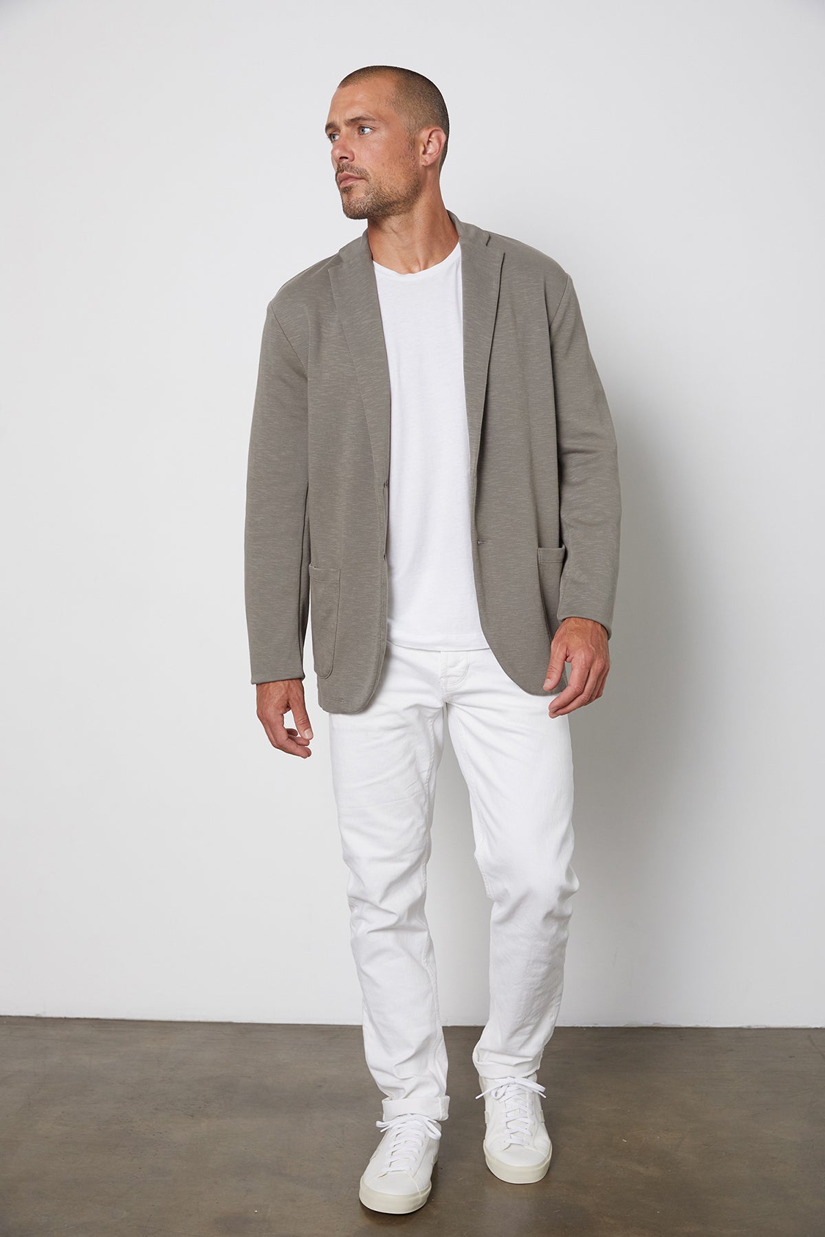 BENJAMIN COTTON BLEND BLAZER - Velvet Staging 2.0-26916058005700