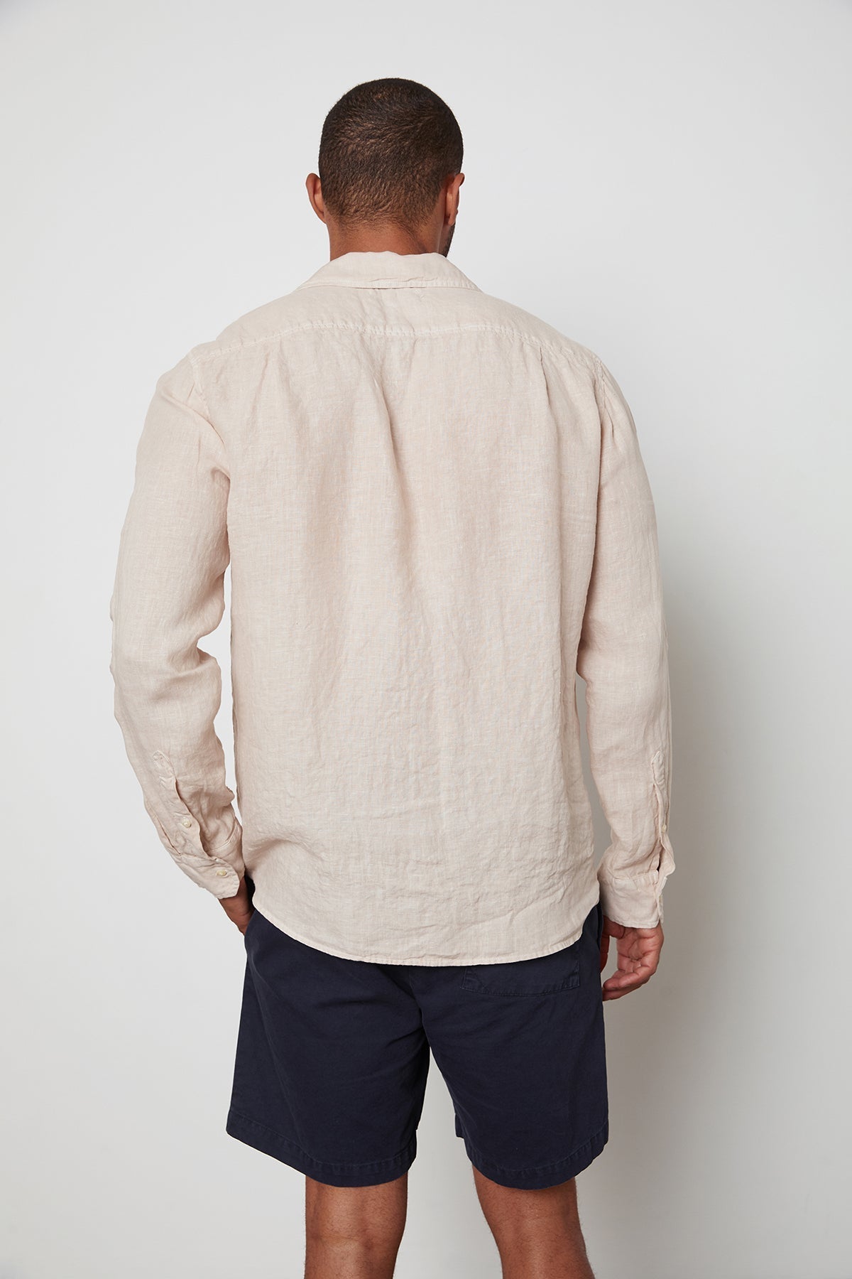 BENTON LINEN BUTTON-UP SHIRT - Velvet Staging 2.0