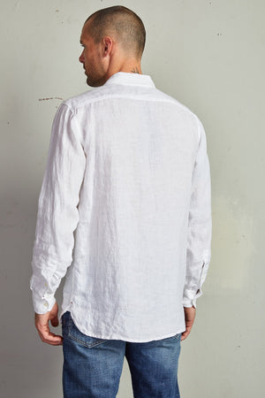 BENTON LINEN BUTTON-UP SHIRT - Velvet Staging 2.0