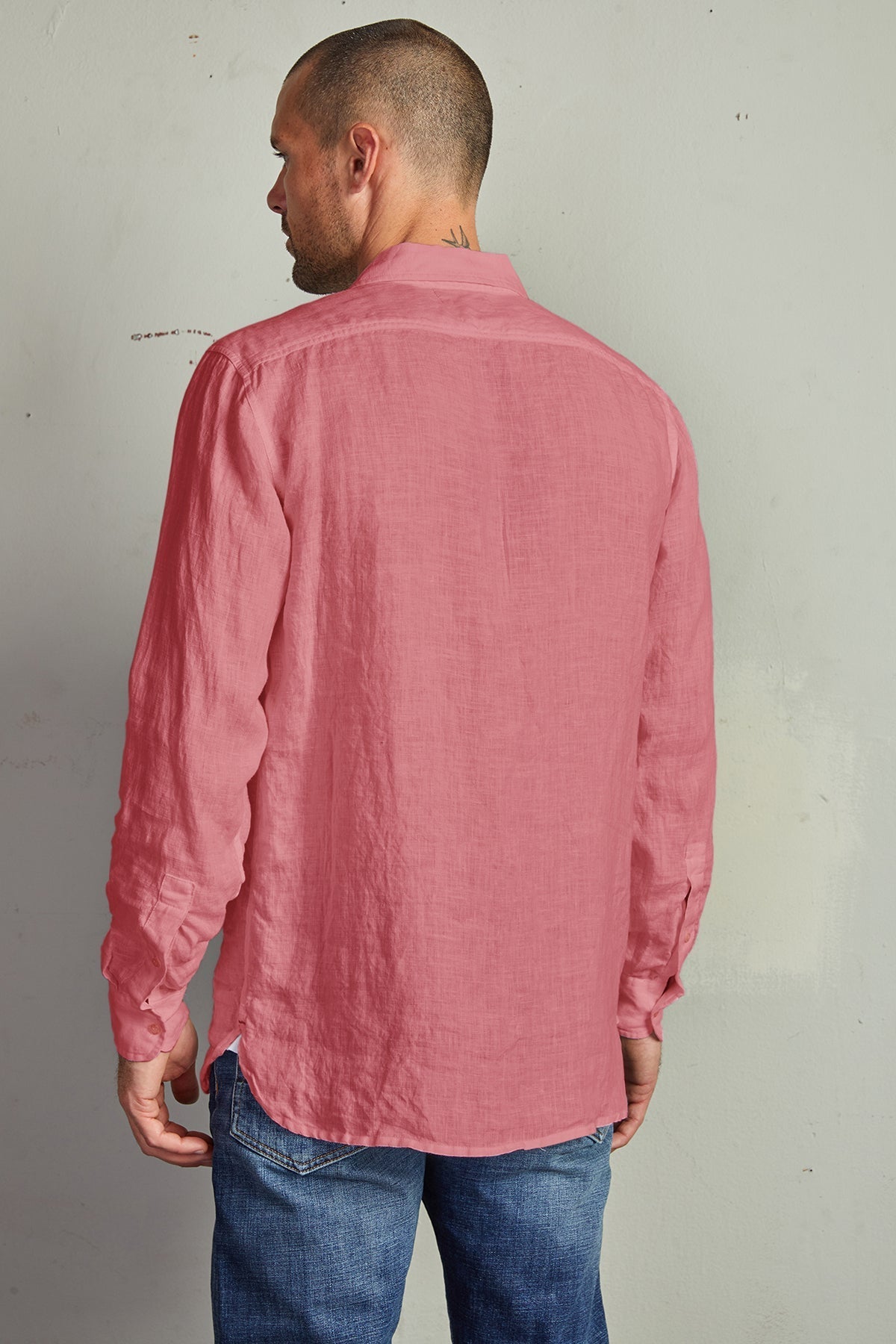 BENTON LINEN BUTTON-UP SHIRT - Velvet Staging 2.0
