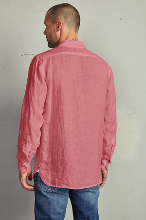 BENTON LINEN BUTTON-UP SHIRT - Velvet Staging 2.0