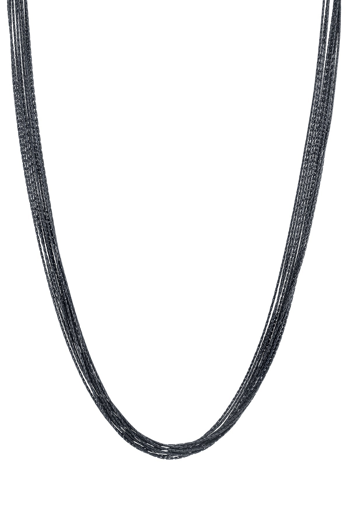 BLACK RHODIUM NECKLACE BY SLOAN - Velvet Staging 2.0-26916058529988