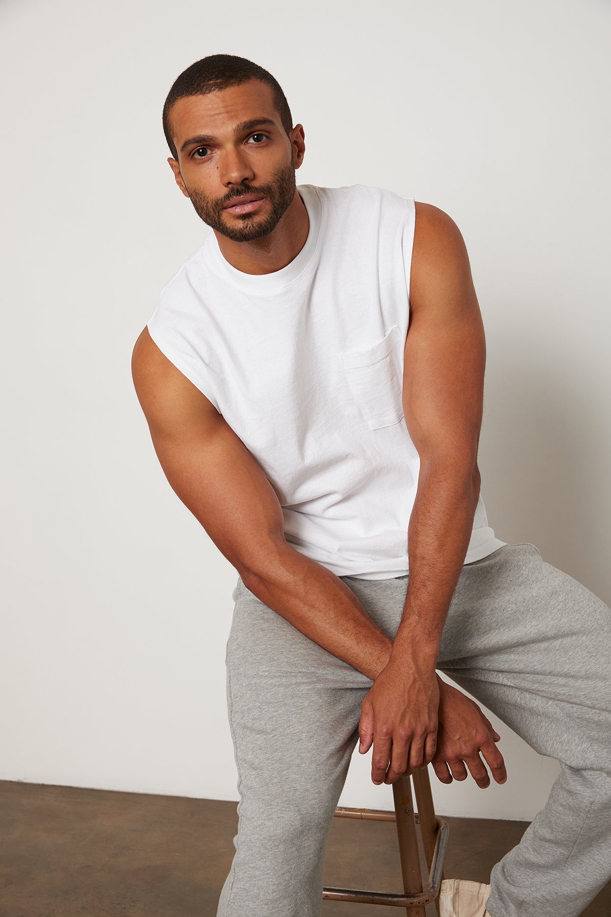 BODHI CREW NECK MUSCLE TEE - Velvet Staging 2.0