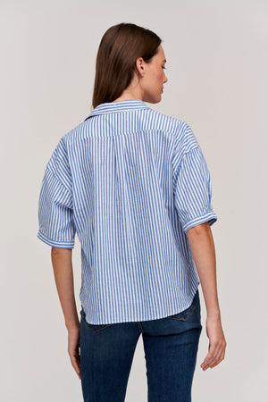 BRANDY STRIPED BUTTON-UP SHIRT - Velvet Staging 2.0