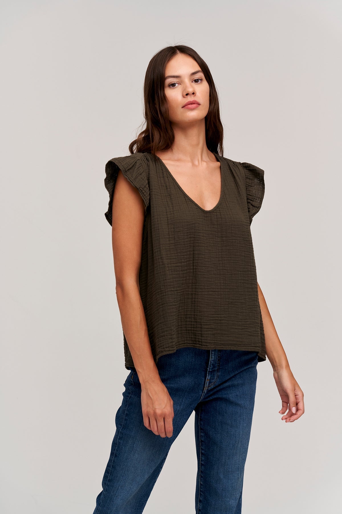 BREANNA COTTON GAUZE TOP - Velvet Staging 2.0-26916067311812