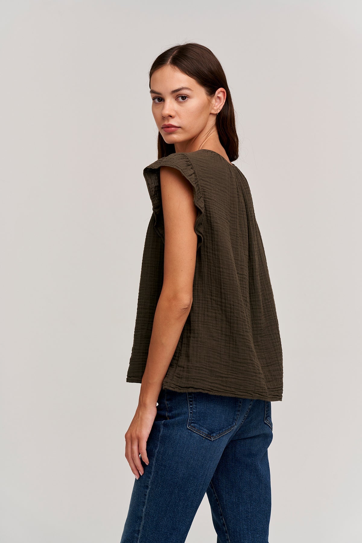 BREANNA COTTON GAUZE TOP - Velvet Staging 2.0-26916067508420