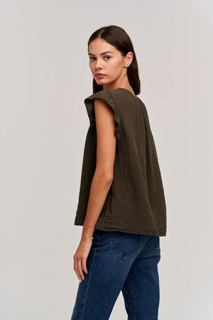 BREANNA COTTON GAUZE TOP - Velvet Staging 2.0