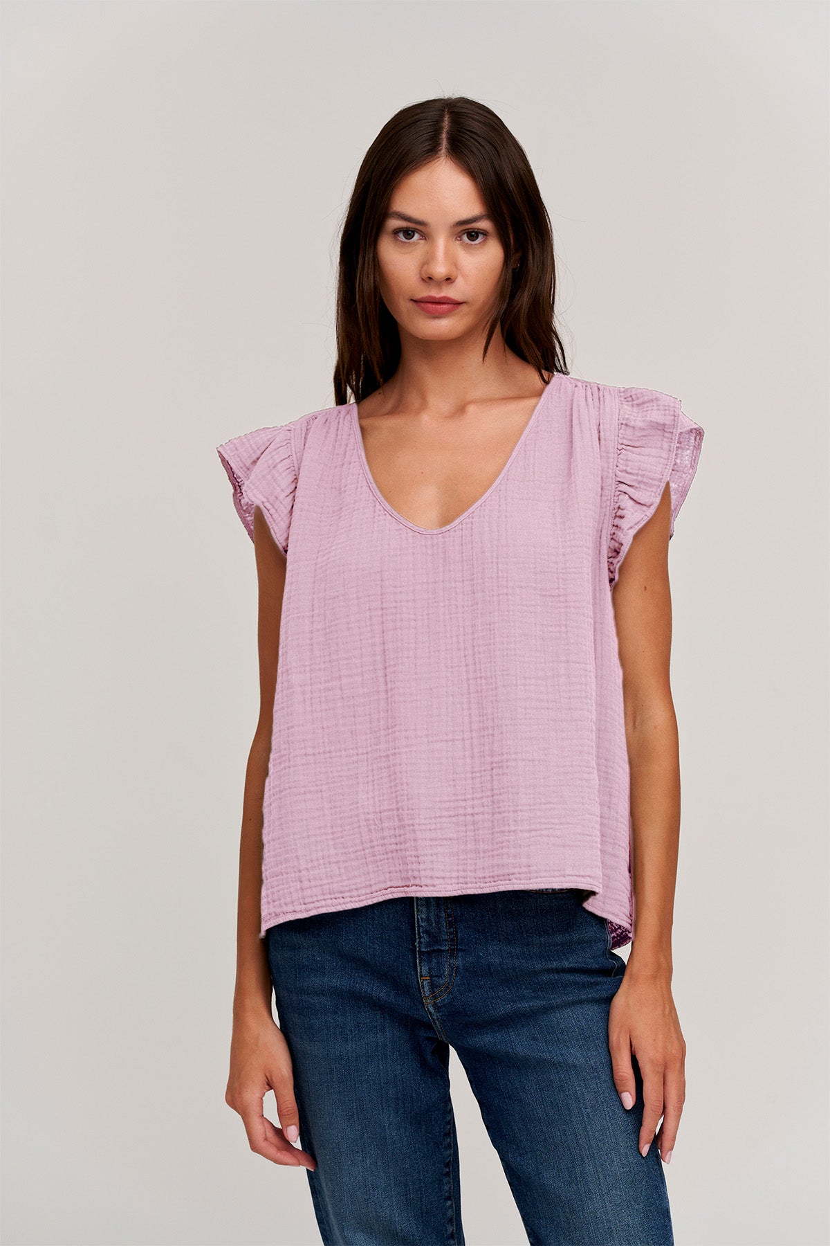 BREANNA COTTON GAUZE TOP - Velvet Staging 2.0