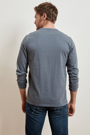 BRIAN HEAVY JERSEY HENLEY - Velvet Staging 2.0