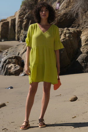 BRIANNE COTTON GAUZE TIERED DRESS - Velvet Staging 2.0