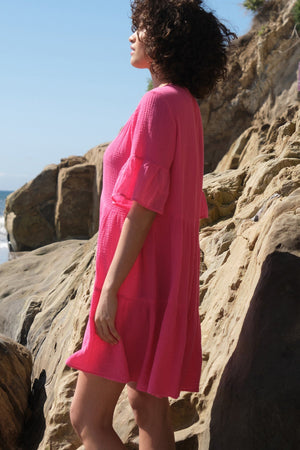 BRIANNE COTTON GAUZE TIERED DRESS - Velvet Staging 2.0