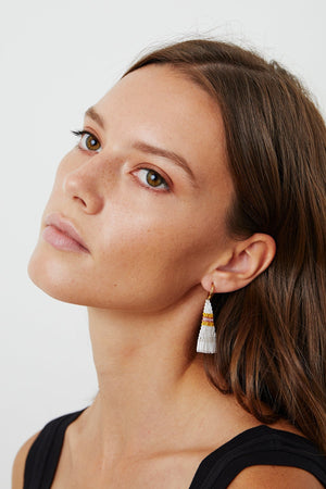 BRIE BEADED FRINGE EARRINGS BY BLUMA PROJECT - Velvet Staging 2.0