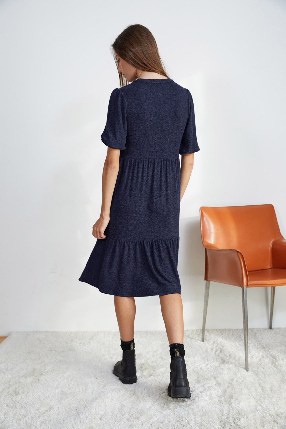 BRIE PUFF SLEEVE DRESS - Velvet Staging 2.0-26916066558148