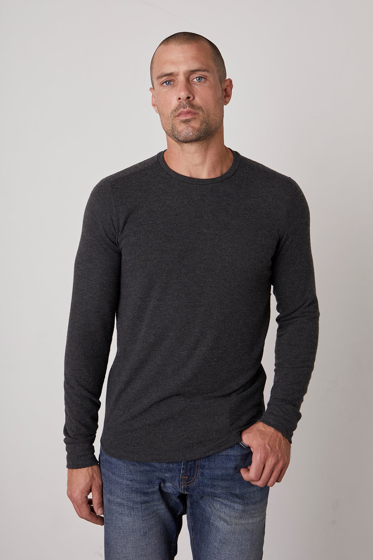 BRONSON COZY JERSEY KNIT SHIRT Velvet by Graham & Spencer-26916072063172