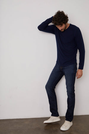 BRONSON COZY JERSEY KNIT SHIRT Velvet by Graham & Spencer