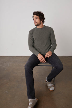 BRONSON COZY JERSEY KNIT SHIRT Velvet by Graham & Spencer
