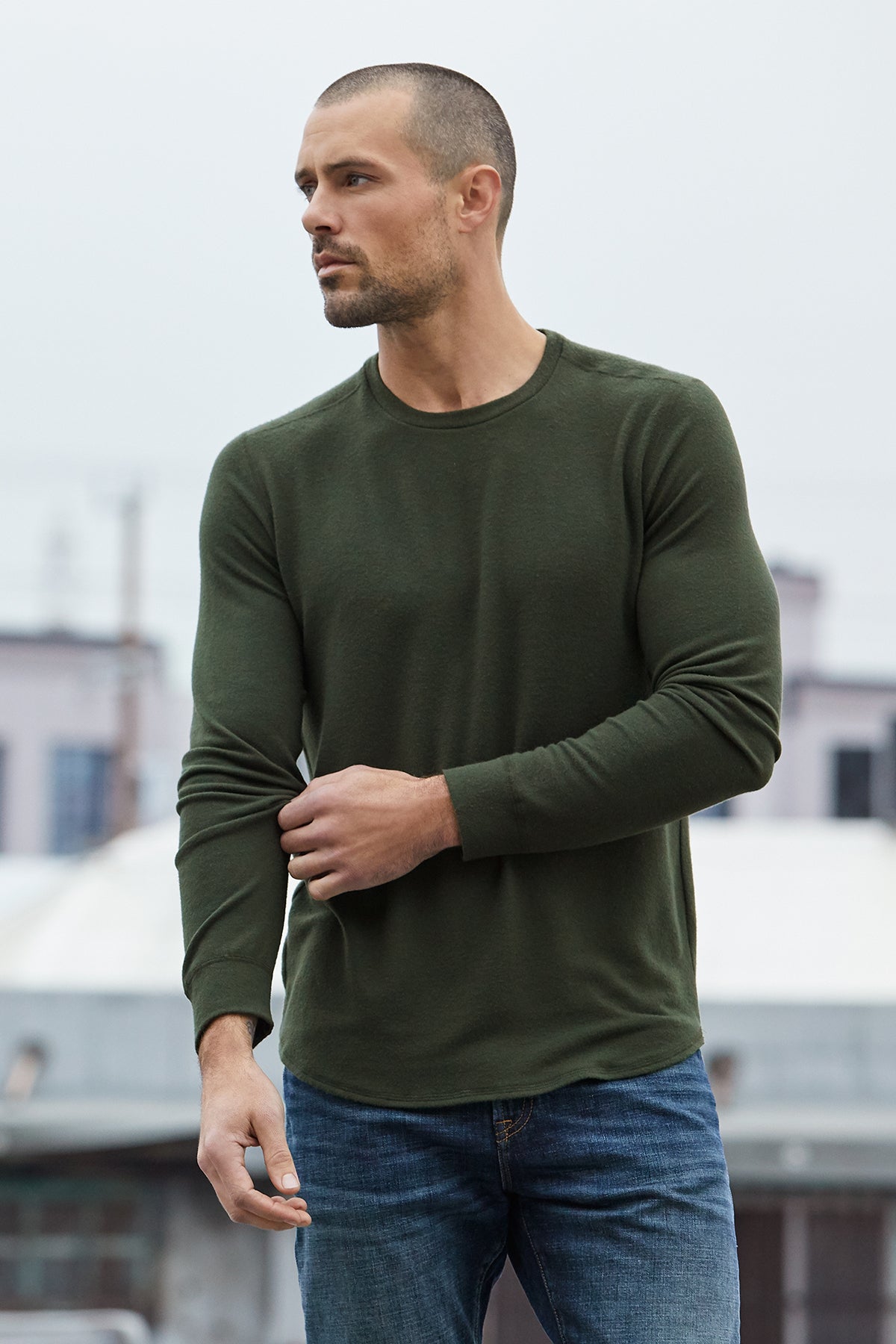 BRONSON COZY JERSEY KNIT TOP - Velvet Staging 2.0-26916081598660