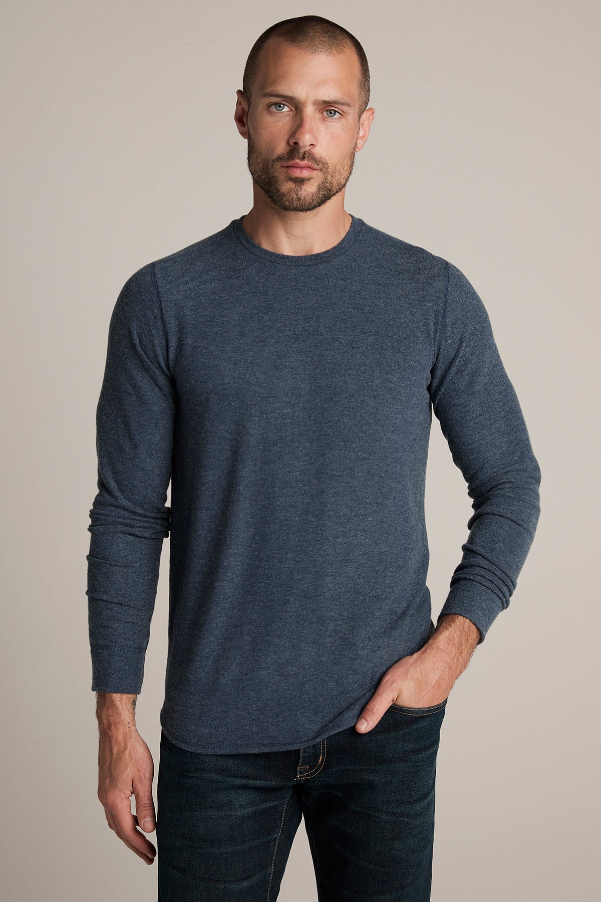 BRONSON COZY JERSEY KNIT TOP - Velvet Staging 2.0