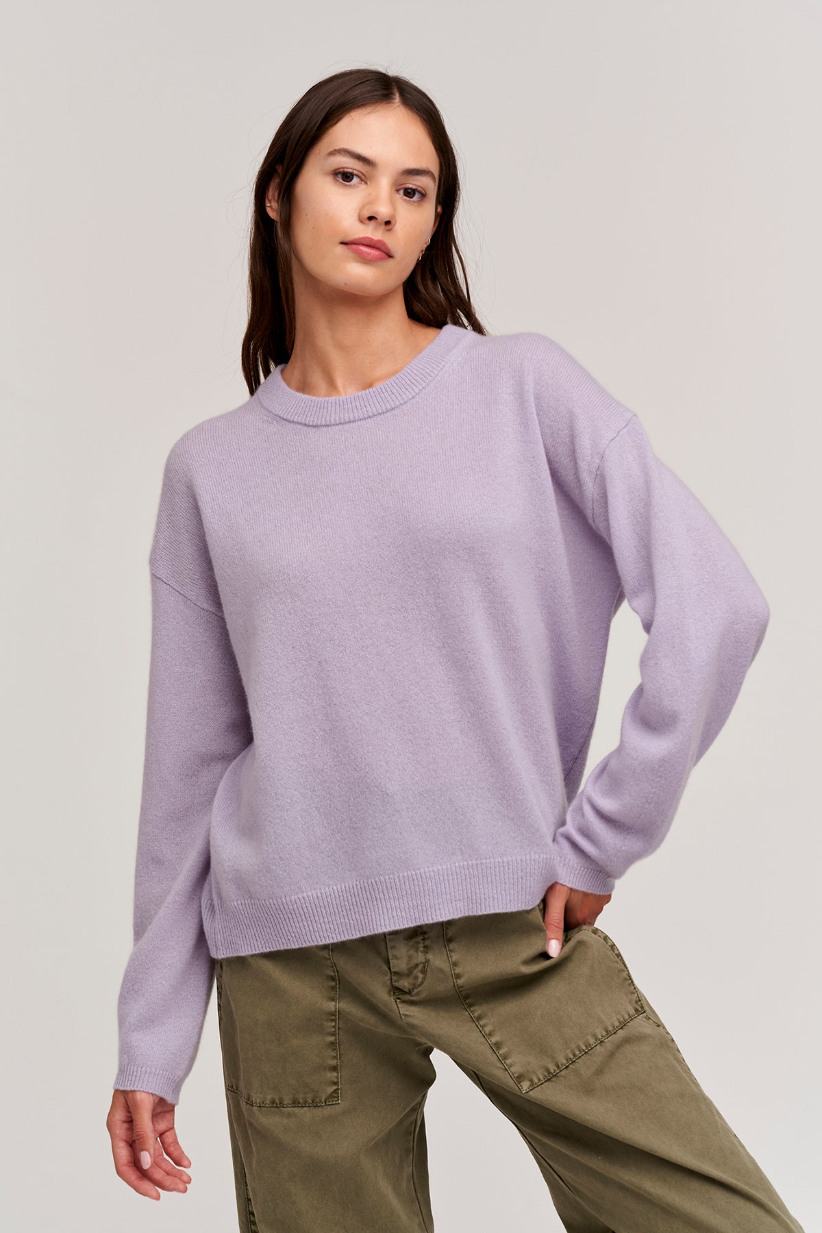 BRYNNE CASHMERE CREW NECK SWEATER - Velvet Staging 2.0