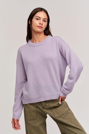 BRYNNE CASHMERE CREW NECK SWEATER - Velvet Staging 2.0