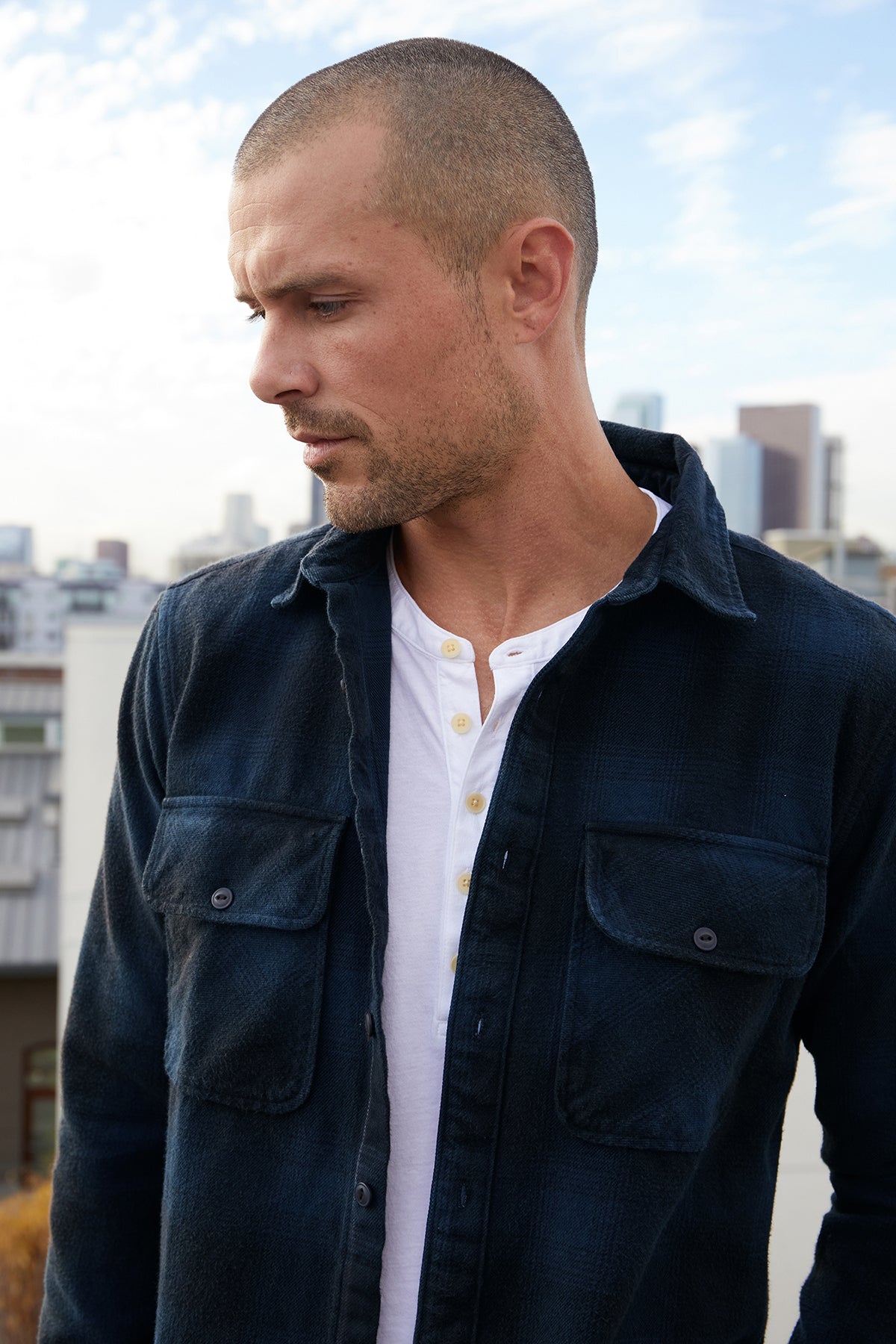 BRYSON PLAID BUTTON-UP - Velvet Staging 2.0