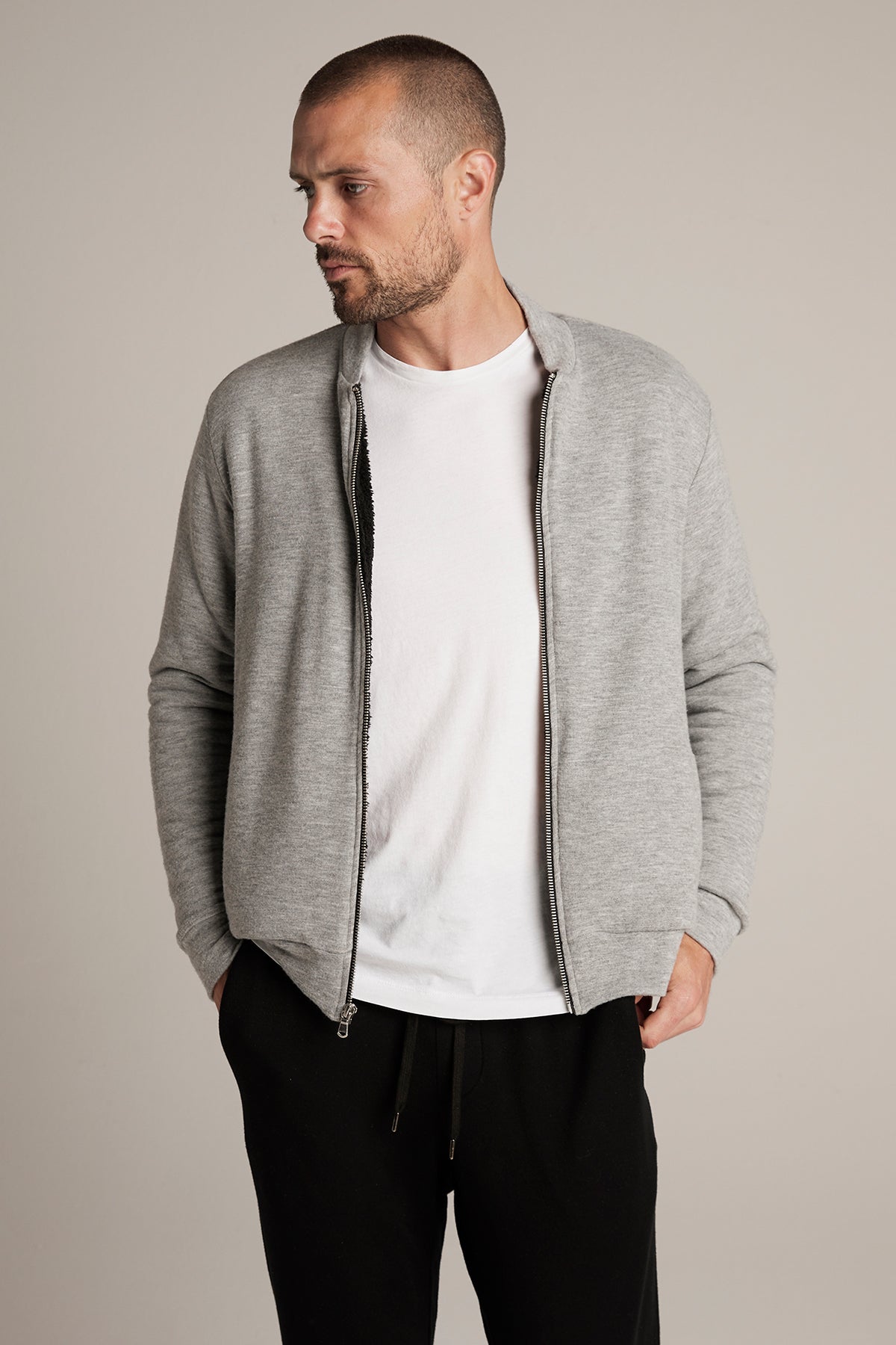 CABE COZY JERSEY BOMBER JACKET - Velvet Staging 2.0