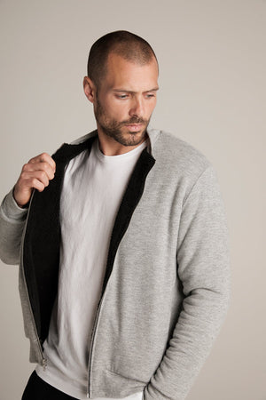 CABE COZY JERSEY BOMBER JACKET - Velvet Staging 2.0