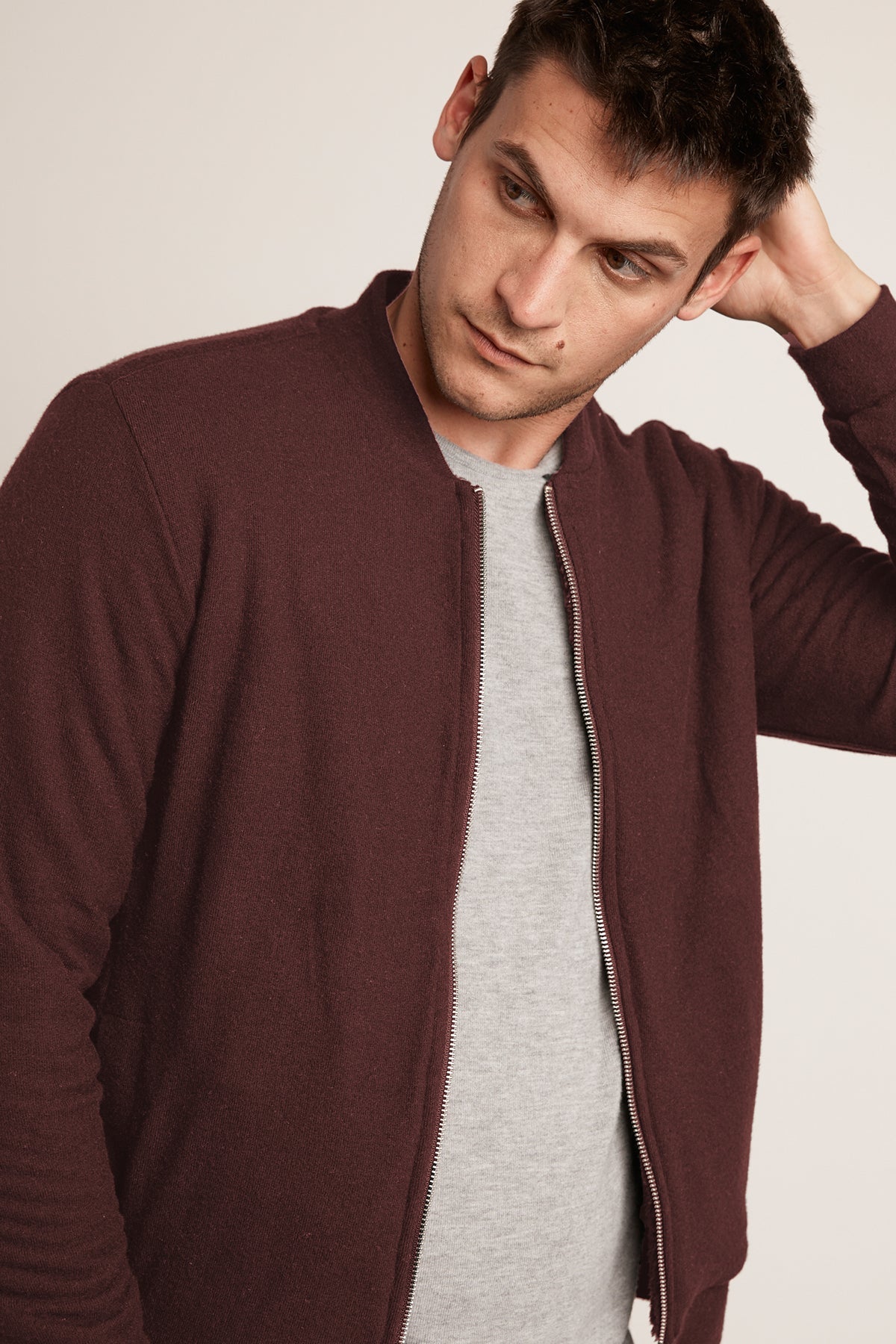 CABE COZY JERSEY BOMBER JACKET Velvet by Graham & Spencer-26916082450628