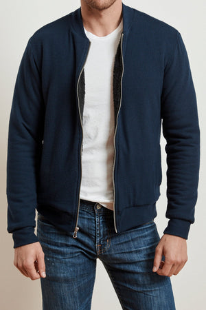 CABE COZY JERSEY BOMBER JACKET Velvet by Graham & Spencer