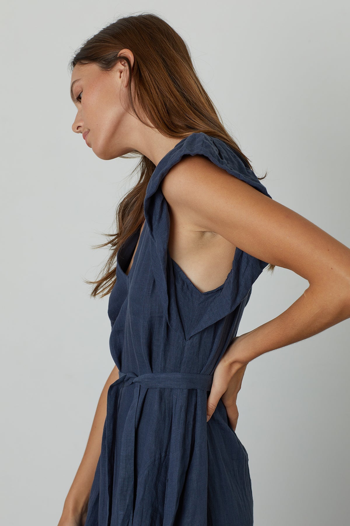 CACEY LINEN SWING DRESS - Velvet Staging 2.0-26916080648388